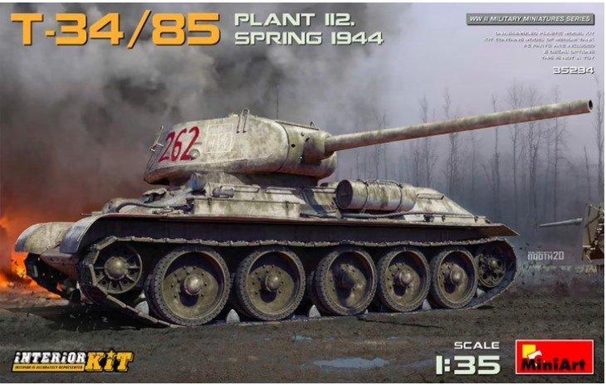 MiniArt | 35395 | T-34/85 Plant 122. Spring 1944 (Interior Kit) | 1:35